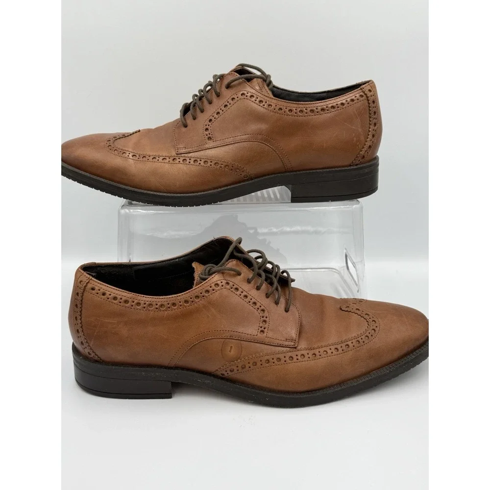 Cole Haan‎ Grand 360 Brown Leather Wingtip Oxford Mens Size 10 M Preppy
